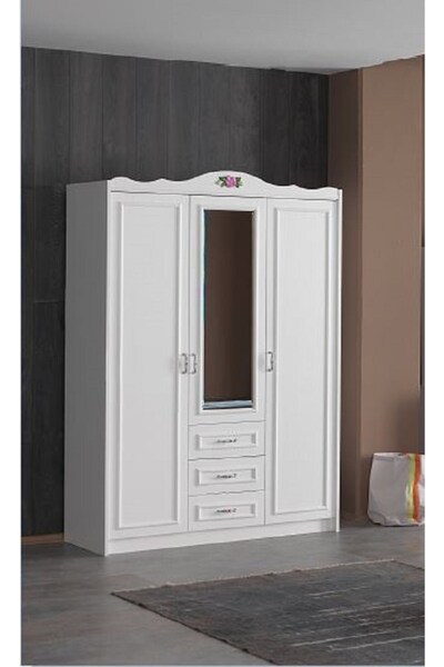 AYDINEV Duru Üç Kapılı Dolap