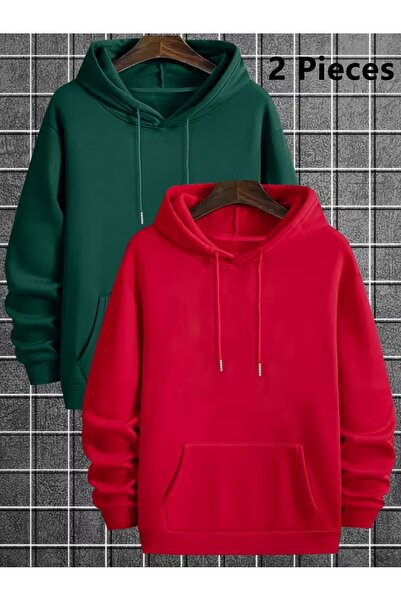 rocassi Hanorac unisex cu glugă mărime mare