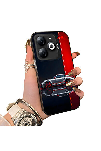 ucuc حافظة Infinix Smart 8/8 Pro متوافقة مع الحافة السيليكونية الصلبة والمضاد...