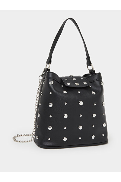 Styli Studded Crossbody Bag with Chain Strap