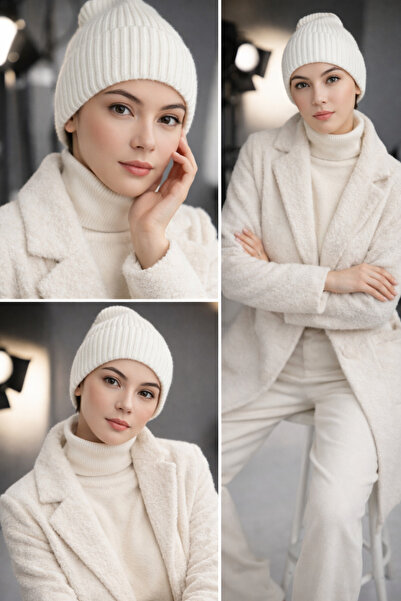 SİSTEM PELUŞ Special Perfume Scented Women's Beret Modern Slim Fit -Patterned - Extra Soft Texture- Special Price