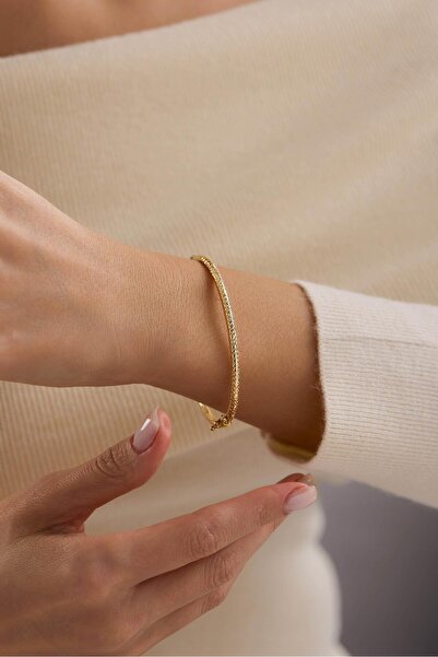 Tufanlar Kuyumculuk 14 Ayar Kalemli Altın Kelepçe