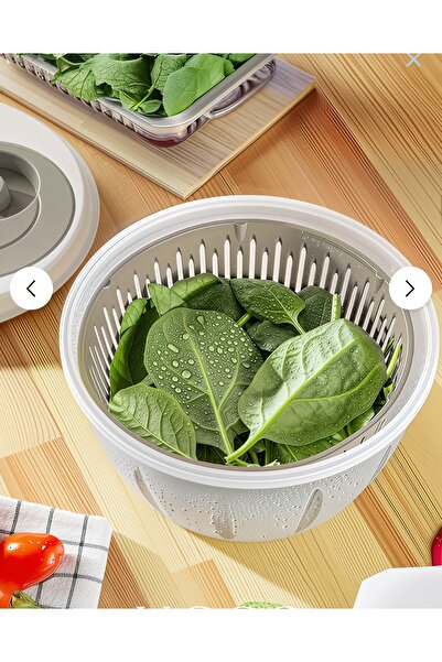 Gondol 4,5 LT Salata Kurutucu Vizon-Manuel Kullanım, Pratik ve Dayanıklı Tasarım