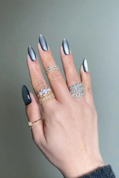 Dvl Kedi Gözü 30 adet Takma Tırnak - Cat Eyes (Yansımalı) Kendinden Yapışkanlı Takma Tırnak Seti