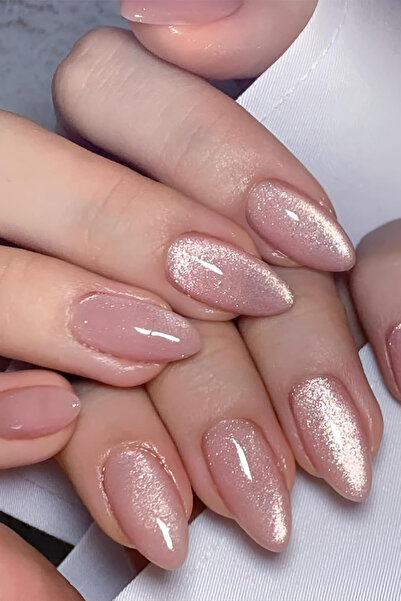 Dvl Kedi Gözü 30 adet Takma Tırnak - Cat Eyes (Yansımalı) Kendinden Yapışkanlı Takma Tırnak Seti