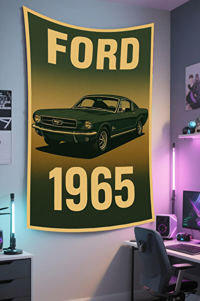 RUGRUMBA Tapiserie pentru gamer – tematică auto, țesătură de calitate, tapiserie de perete