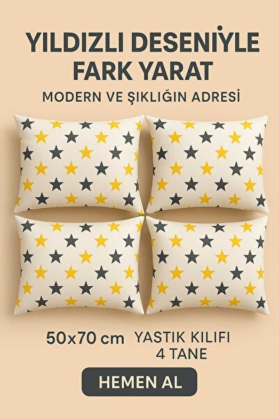 Loova 4 komada Jastučnica 100% pamuk u Sa deznom 50*70 cm veličine, okrugli, ...