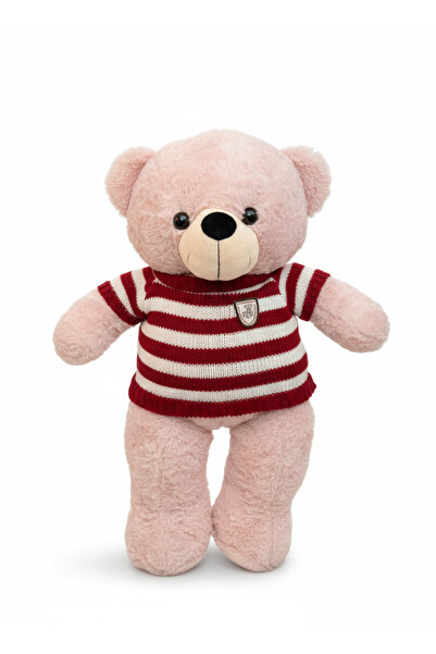 Tigoes Oyuncak 70 Cm İthal gül kumaşlı Peluş Ayıcık Yumuşak Dokulu Oyuncak