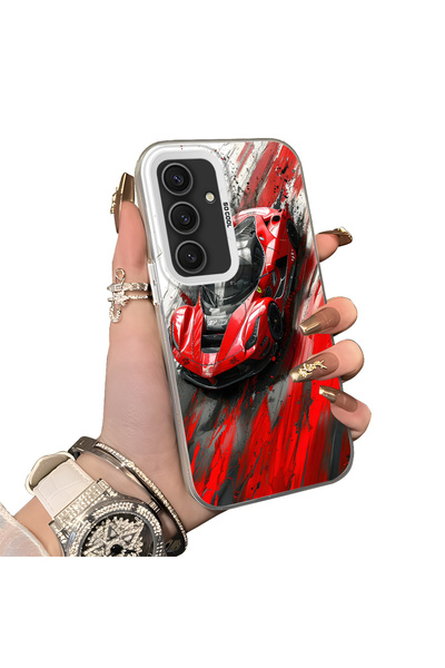 ucuc حافظة سامسونج جالاكسي S24 بلس المتوافقة مع الحافة السيليكونية الصلبة وال...