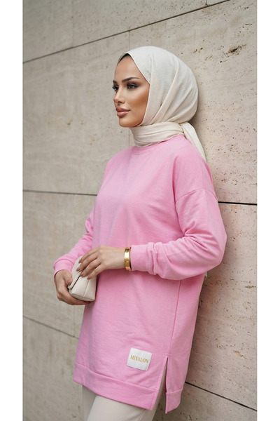 Miyalon Summer Women's Crew Neck Transitional Tunic