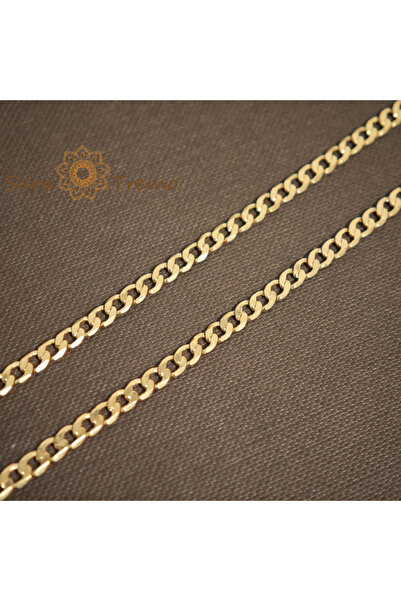 SaraTremo Lanț Arhetip Solaris – Unisex placat cu aur 18K, Brazilia, cu ștamp...