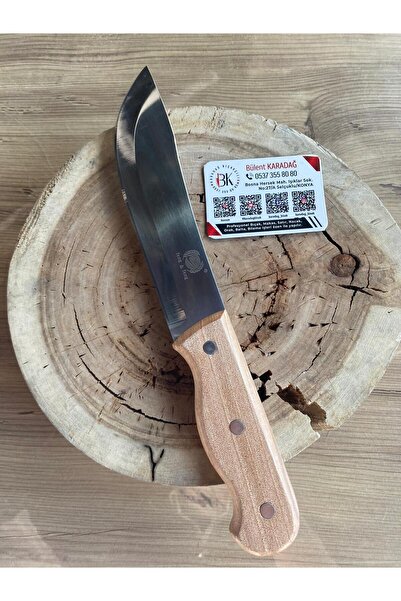 Karadağ Yüzme İthal Bıçak Kahverengi Sap Yekpare 15 cm