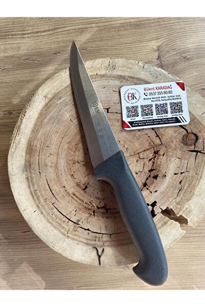 Karadağ 🔪 SÜRMENE Kasap Söküm Bıçağı Siyah 13,5 cm – El Yapımı Paslanmaz Çel...
