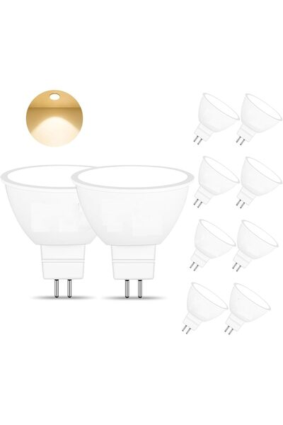 Generic 10 Pack High Efficiency MR16 LED Bulbs 8W