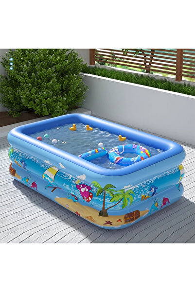 Acotsun مسبح قابل للنفخ، مسبح للأطفال 150 سم × 104 سم × 50 سم