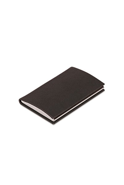 PİGADO Faux Leather Metal Business Card Holder
