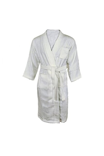 AMS Halat de baie alb, bumbac