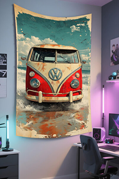 RUGRUMBA Тапети за геймъри – тема „Автомобили“, висококачествена тъкан, гобле...