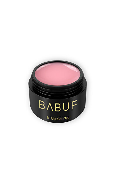 BABUF Self-Leveling Nail Builder Gel Rose Shade – High Resistance, UV/LED, 30g, BG7-30