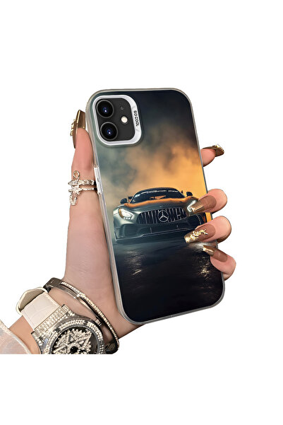 ucuc iPhone 11 Compatible Silicone Edge Hard Back Anti-Fall Case Racing Car S...