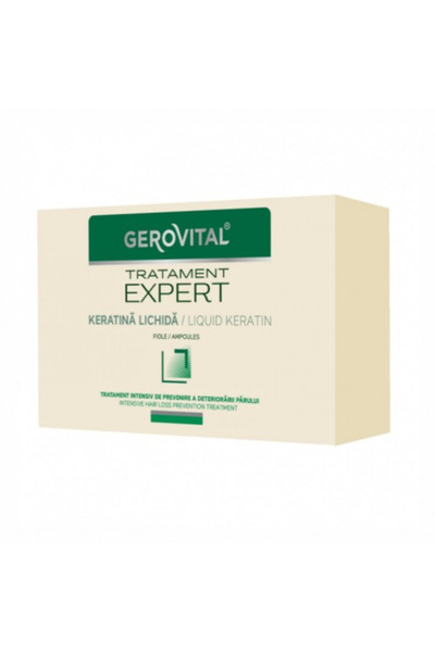 Farmec Gerovital Tratament Expert keratina lichida 10 fiole x 10ml