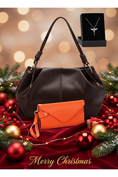 Givenza 🎁   مجموعة هدايا مكونة من 3 قطع: حقيبة كتف نسائية + محفظة + قلادة | ...