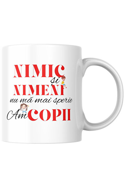 Bee Funky Cană personalizată – Nimic și nimeni nu mă sperie, am copii