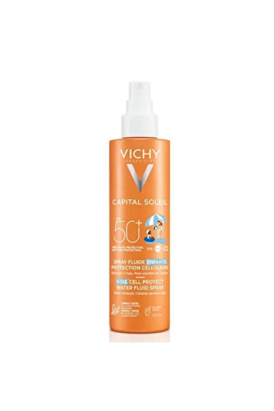 Vichy Capital Soleil Cell Protect spray fluid pentru copii SPF50+ 200ml Zephy...