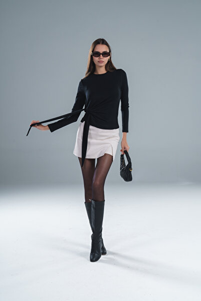 Paw Garage Women's Buzzy Fabric Long Sleeve Blouse