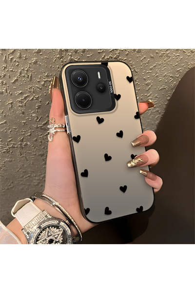 ucuc Xiaomi Redmi Note 14 Uyumlu Silikon Kenar Sert Arka Anti Düşme Kılıfı Ka...