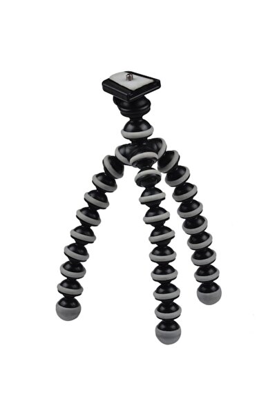 Bibilel Mini trepied flexibil cu clemă pentru smartphone, camere sport, alb n...