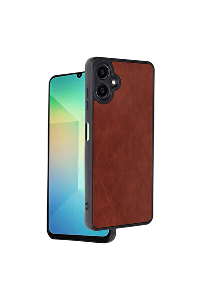 eco port حافظة سامسونج جالاكسي A06 من الجلد من أراس - أحمر كلاريت