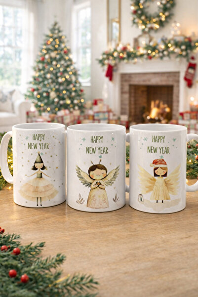 uğurlu dükkan 3-Piece Christmas Fairy Mugs