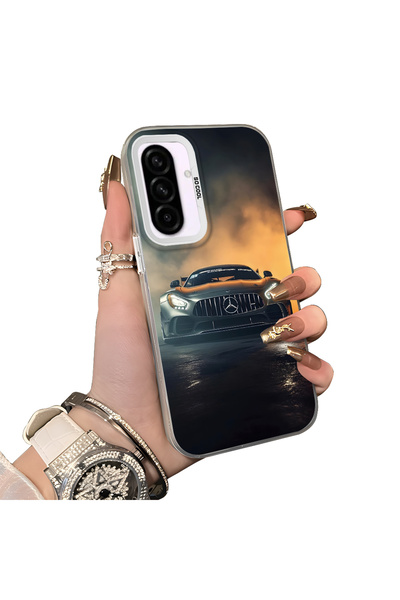 ucuc حافظة سامسونج جالاكسي A56 متوافقة مع الحافة السيليكونية الصلبة والمضادة ...