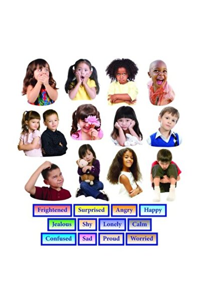 OEMN Set piese emotiile pentru flanelograf