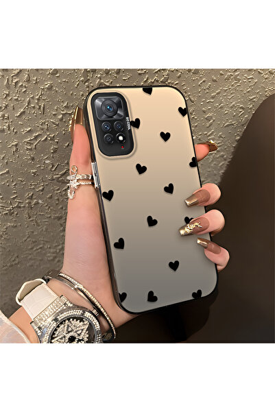 ucuc Xiaomi Redmi Note 11 Pro Uyumlu Silikon Kenar Sert Arka Anti Düşme Kılıf...