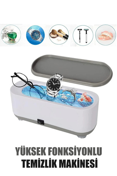 CMT Gözlük, Saat, Küpe, Kolye, Makyaj Fırçası, Ultrasonik Temizleyici Dezenfe...