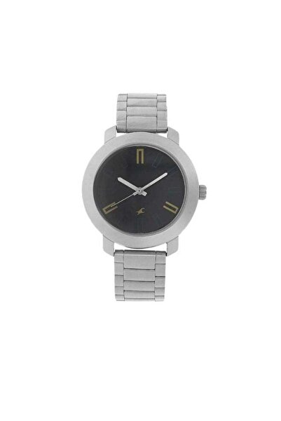 FASTRACK 3123SM01 Men’s Analog Watch – Black Dial, Silver Stainless Steel Str...