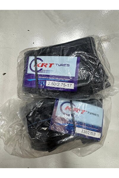 KRT EMİN MOTOR Krt(Diamond) 2.50/2.75-17 Motosiklet İç Lastiği Düz Subap X 2 ...