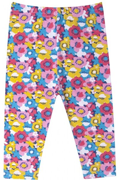 Superbaby Κολάν τριών τετάρτων για κορίτσια - Πολύχρωμα λουλούδια