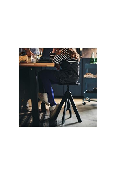 IKEA tabure, siyah, 44-55 cm