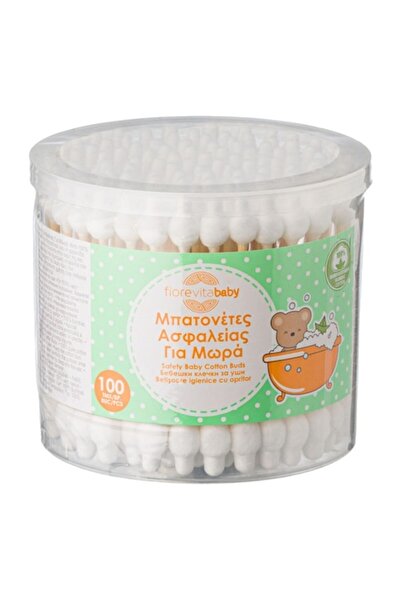 Fiorevita Betişoare Igienice pentru Copii cu Opritor de Bambus 100buc