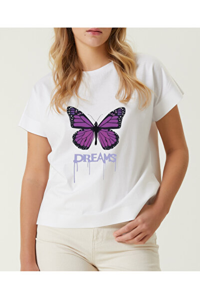 shi dumanlar giyim قصة فضفاضة دريمز مور كيليبيل مطبوع تي شيرت للجنسين / تي شي...