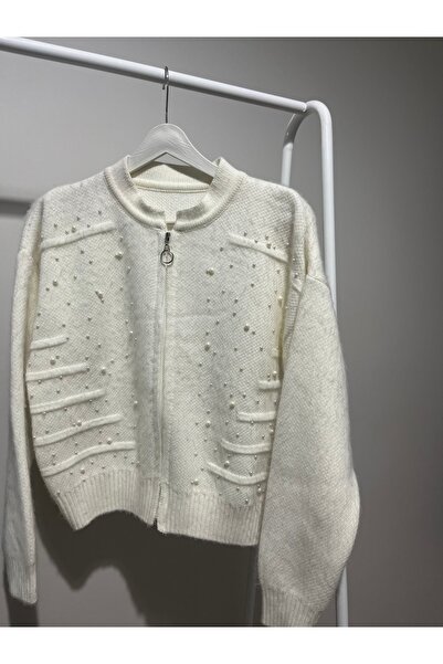 Nirva Butik Cardigan with pearl details