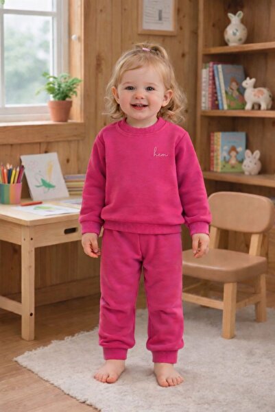 tunays shopping طقم ملابس علوي وسفلي للأطفال من الجنسين مصنوع من القطن العضوي...