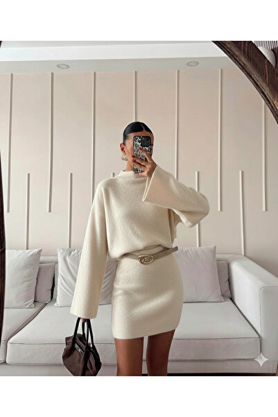 MİLAWOMAN Soft Cashmere Skirt Top Set