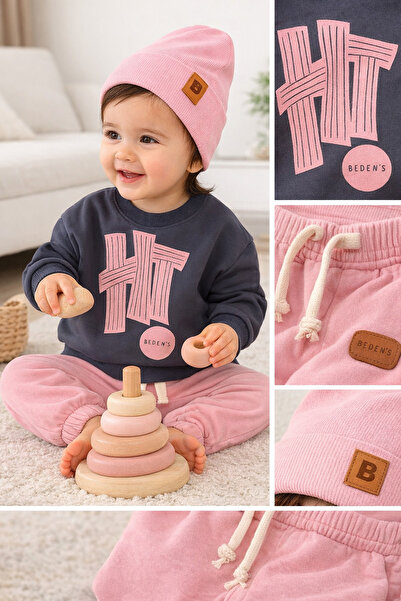 MYZİ STORE Βρεφικό Σετ Κάτω Μέρος 100% Βαμβάκι HT με τύπωμα Άνετο Σετ Κοριτσά...