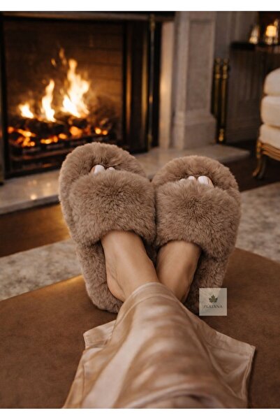 Platana Women's Fur House Slippers - Ultra Comfortable