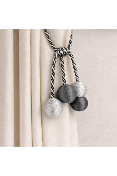 MEFAKS TEKSTİL Accesoriu modern pentru perdele de tavan cu 4 bile, cu șnur de...
