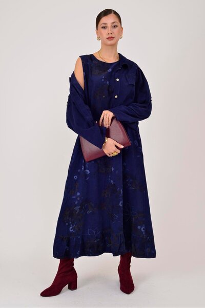 Park Moda 25492 Costum din 2 piese din catifea cu fitil